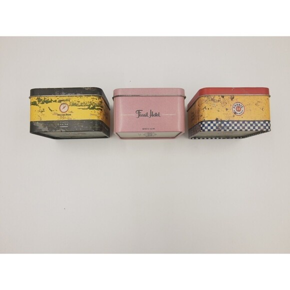 Fossil Watch collector Metal Tin Can Cases Authentic Hotel Pink Multi gra… - Picture 3 of 7